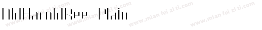 OldHaroldRee Plain字体转换